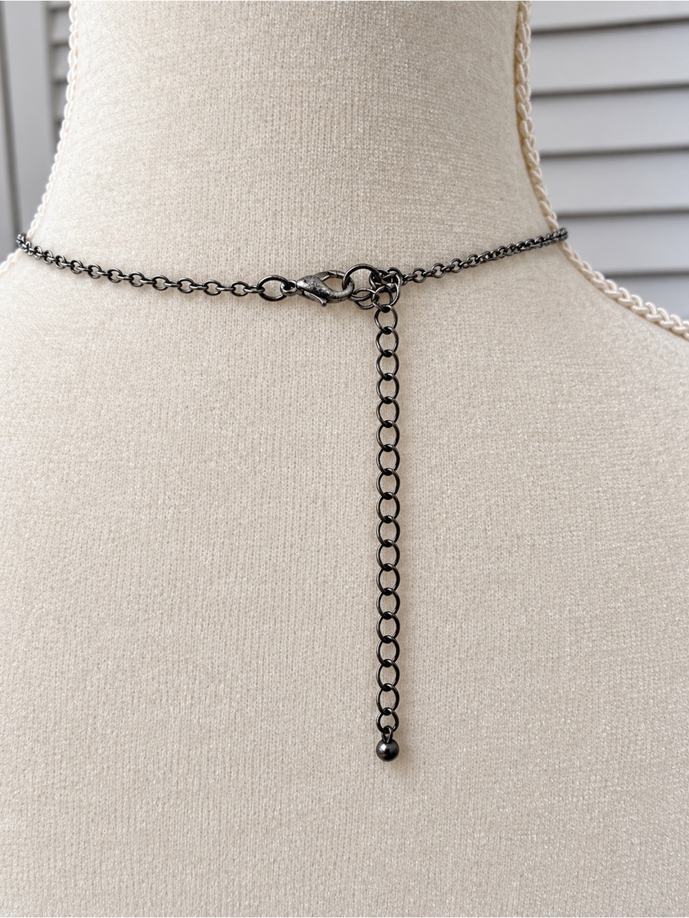 Silver Openwork Pendant Necklace - Women's Jewelry - Picture 4 of 4